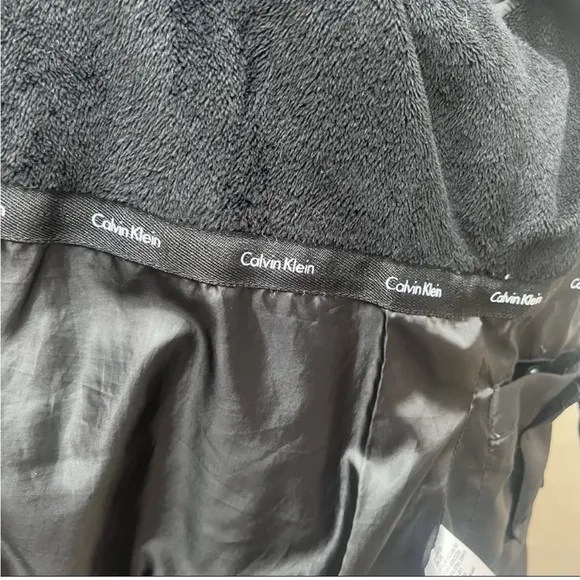 Calvin Klein Down Jacket With Faux Fur Trim Hood Size XS