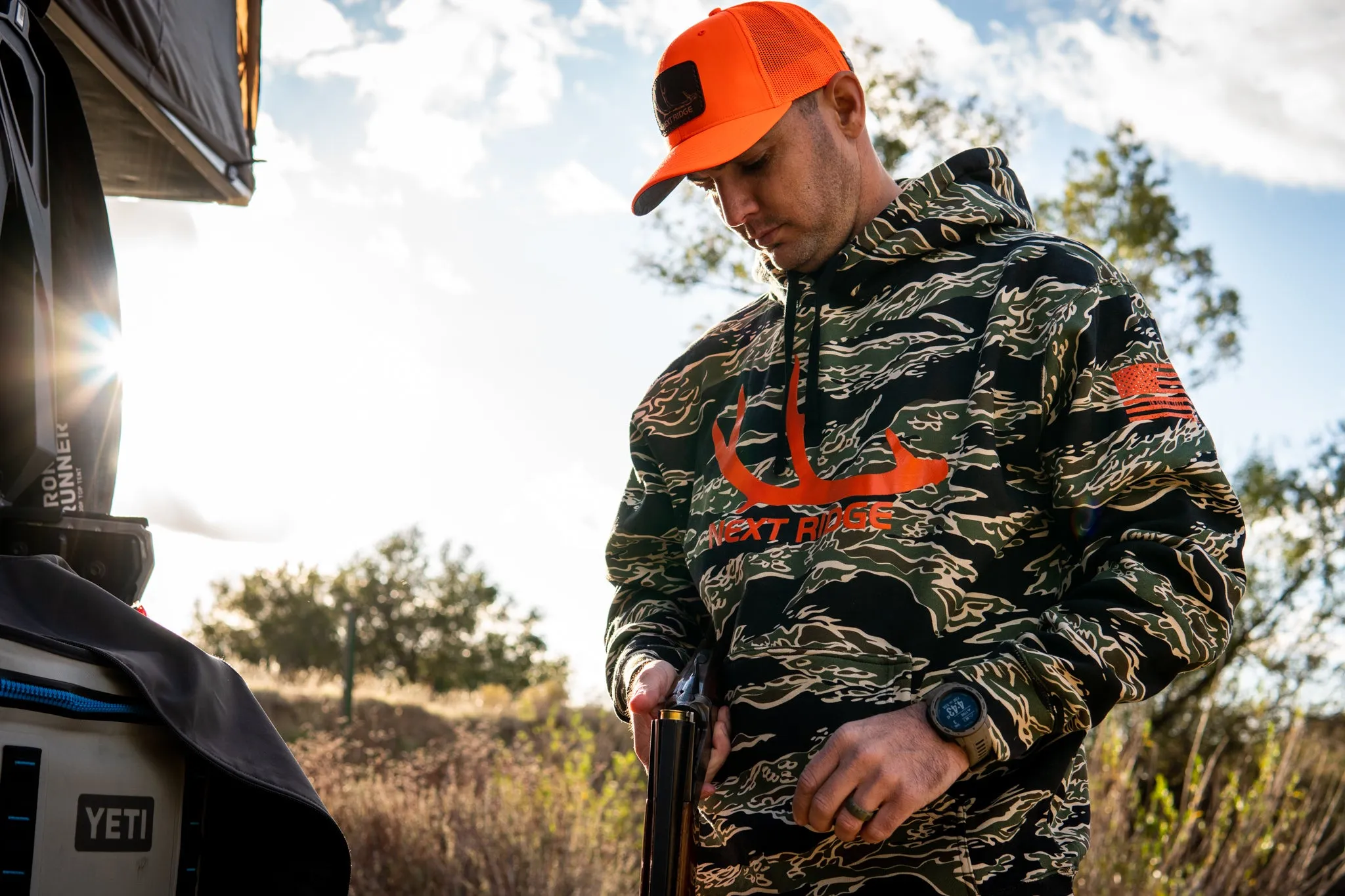 Camo & Blaze Hoodie