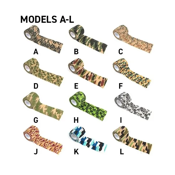 Camouflage Elastic Wrap Tape