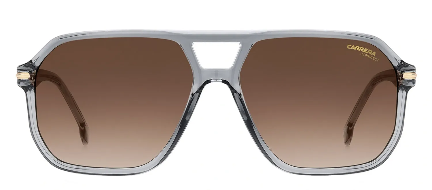 Carrera CA Carrera302/S KB7_HA Square Plastic Grey Sunglasses with Brown Gradient Lens