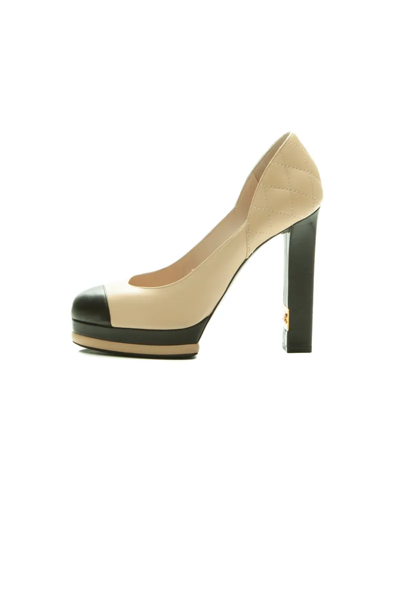 CC Cap Toe Platform Pumps - Size 36.5