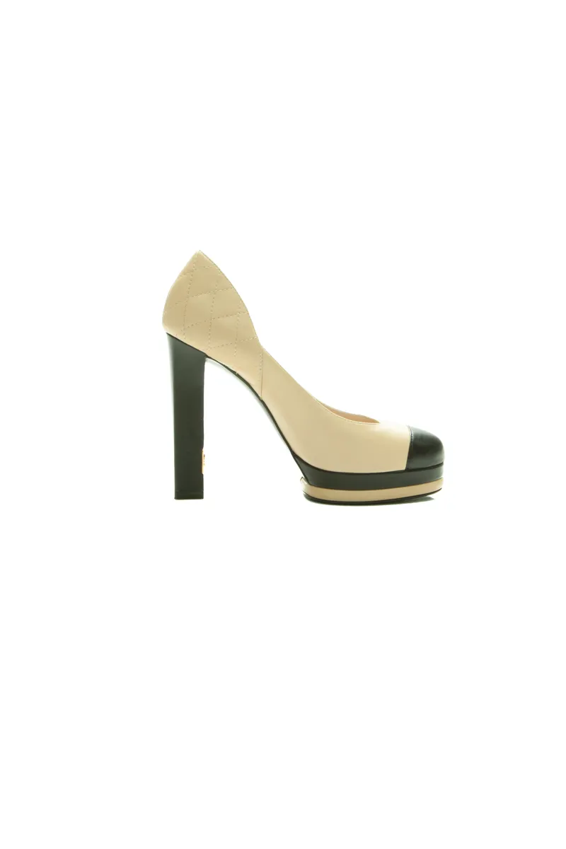CC Cap Toe Platform Pumps - Size 36.5