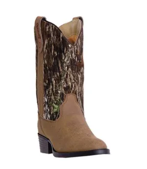 Children’s Laredo Brown Chocolate Camo Cowboy Boot- LC2403