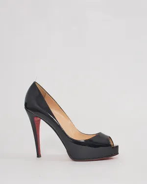 Christian Louboutin Black Patent Very Prive 120mm Pumps - 39