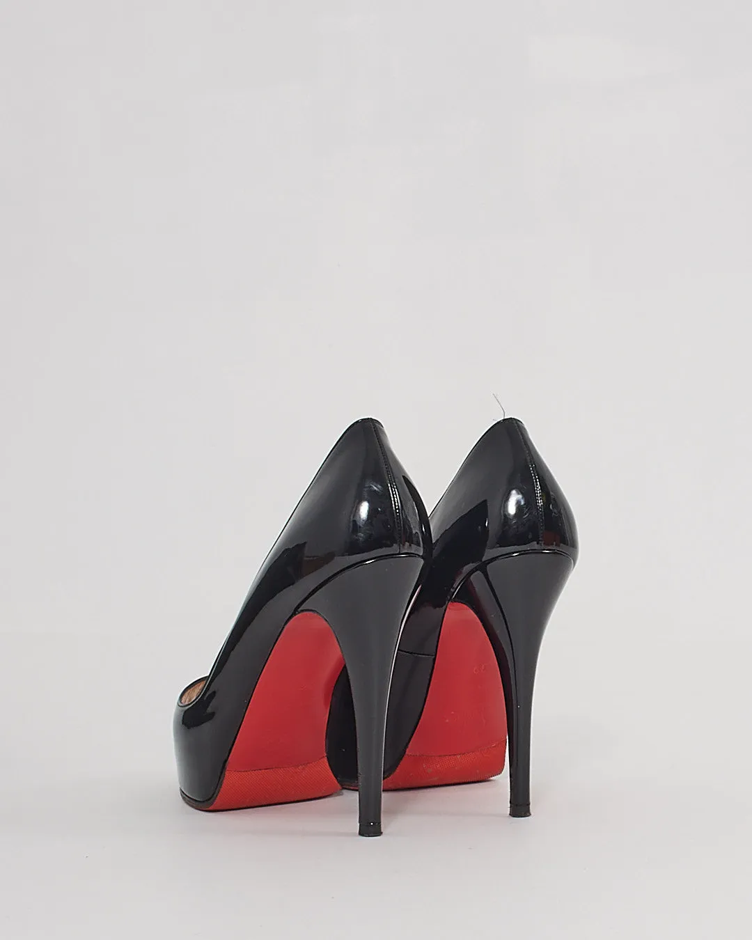 Christian Louboutin Black Patent Very Prive 120mm Pumps - 39