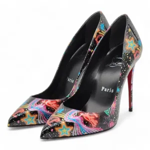 Christian Louboutin Viva Las Vegas Kate Pumps 100mm - Patent Leather - Black 36