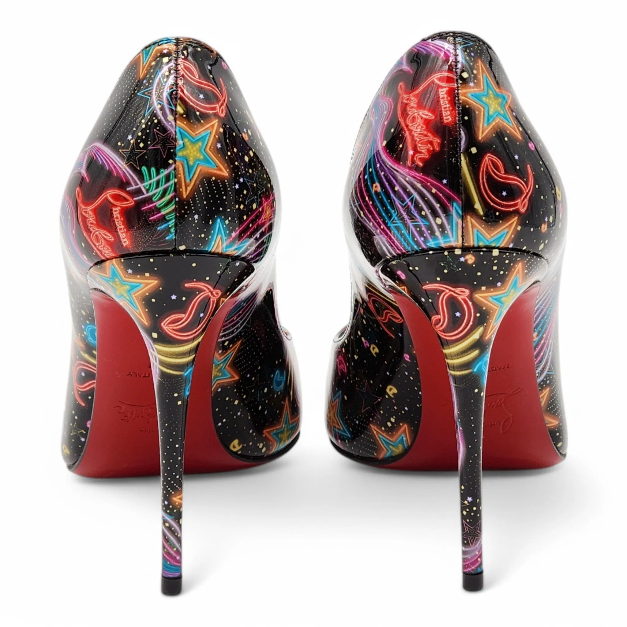 Christian Louboutin Viva Las Vegas Kate Pumps 100mm - Patent Leather - Black 37