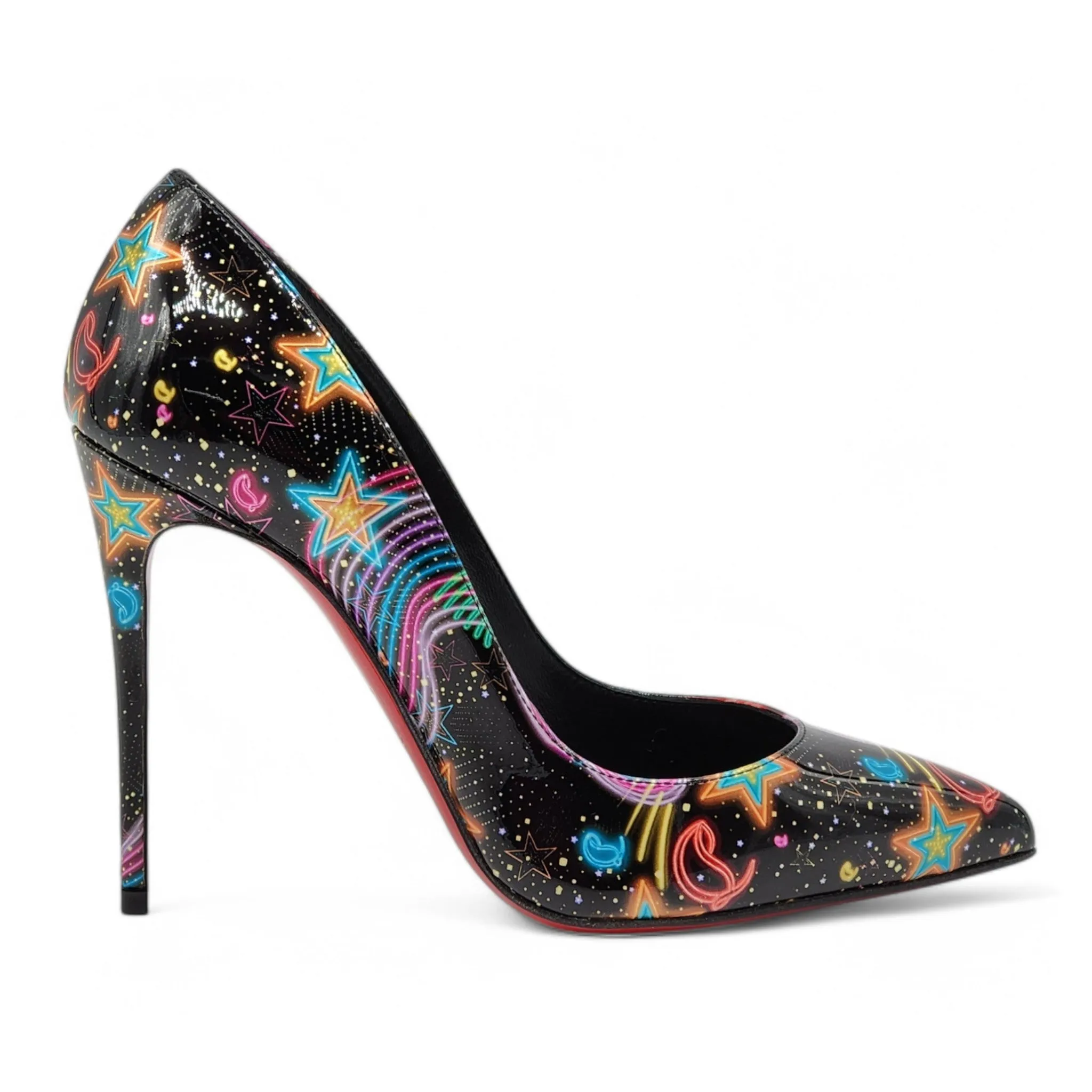 Christian Louboutin Viva Las Vegas Kate Pumps 100mm - Patent Leather - Black 37