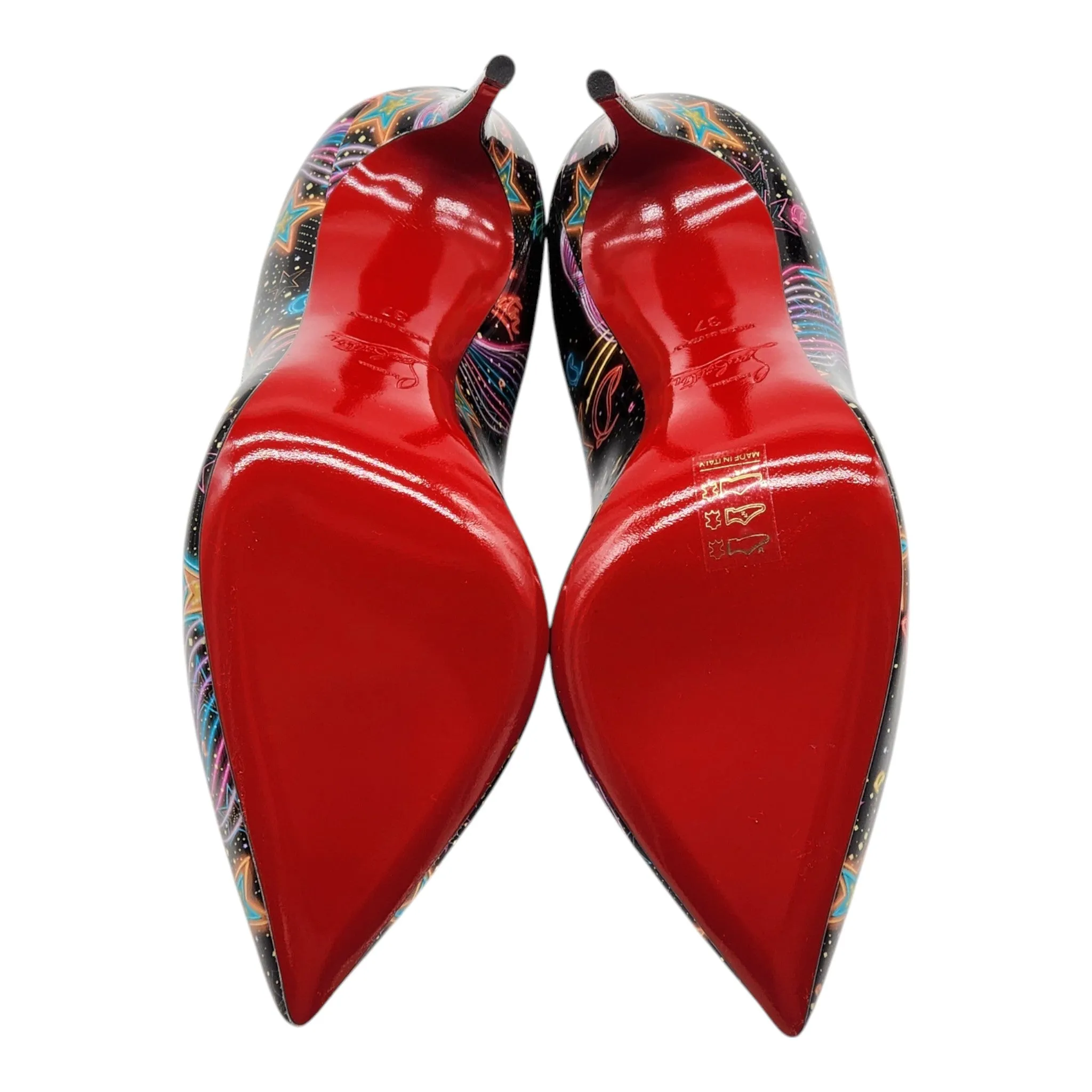 Christian Louboutin Viva Las Vegas Kate Pumps 100mm - Patent Leather - Black 37