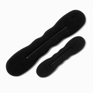 Claire's Bun Hair Rollers - 2 Pack | Black
