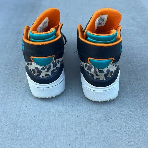 Converse ERX 260 basketball shoes MID Black/Teal Animal Pack DON C M 8.5 / W 10