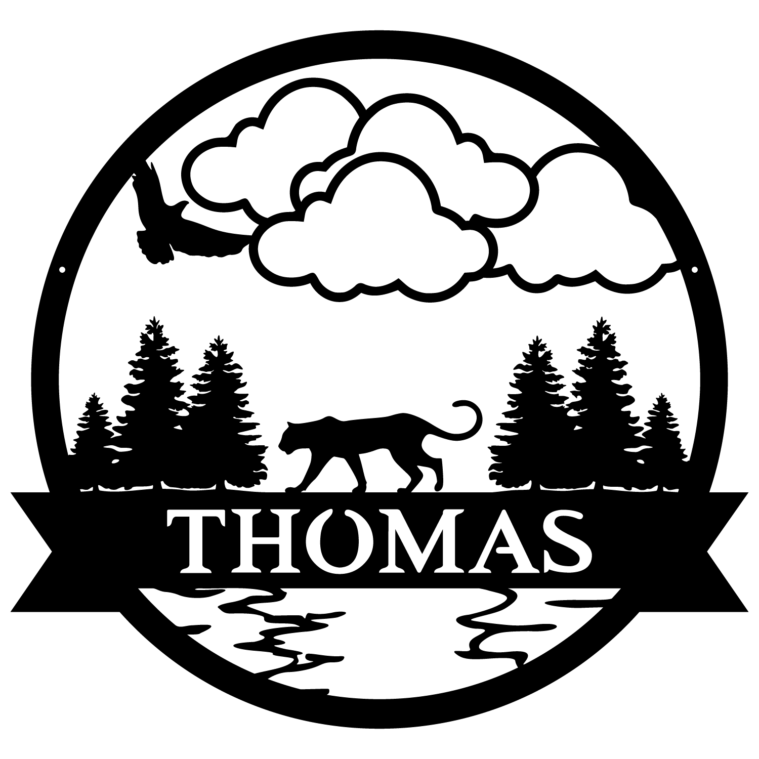 Cougar Outdoor Monogram