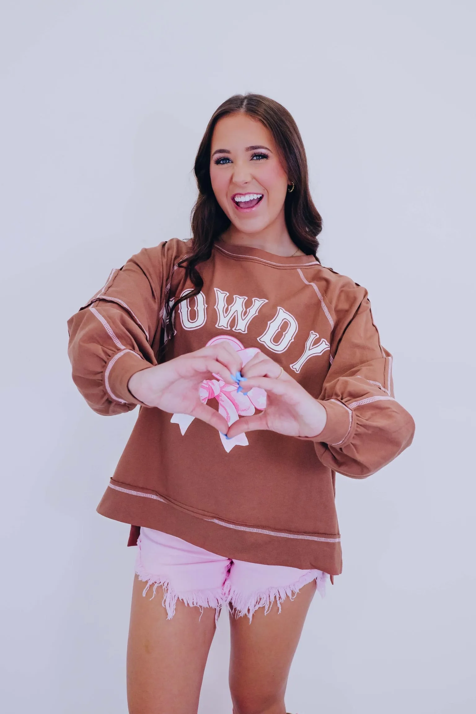 Cowgirl "Howdy" Graphic Hi-Low Top