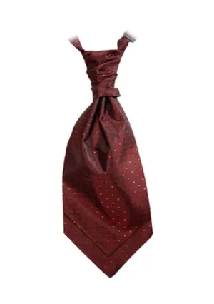Crimson Red Polka Dot Cravat ( Matches Special Edition lining)