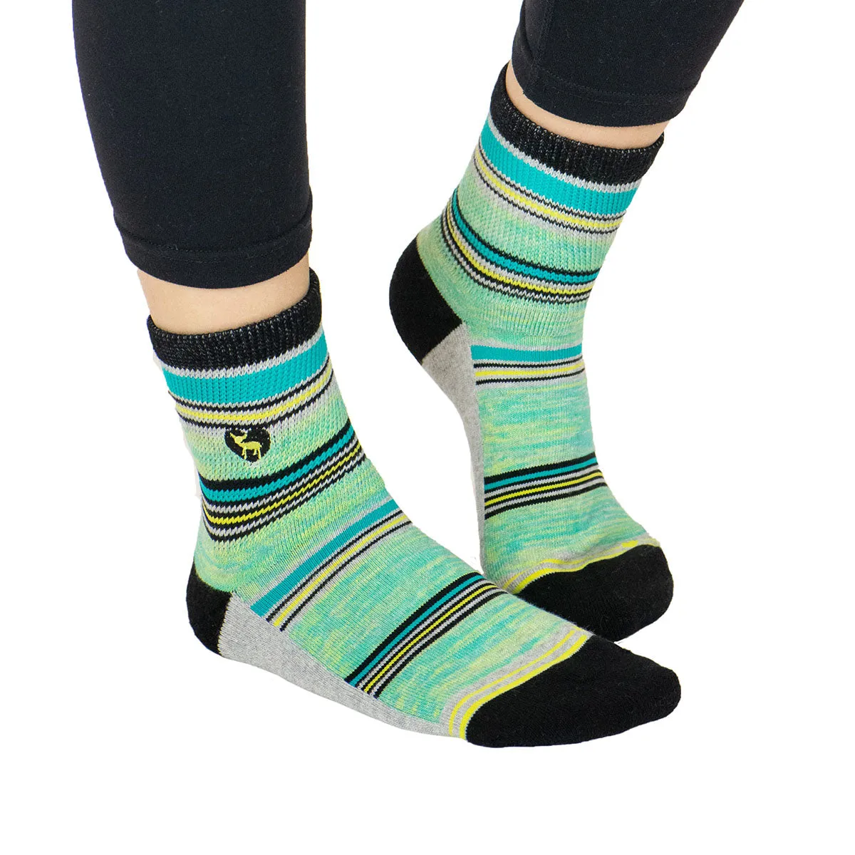 Cushioned Socks | Comfy Quarter Crew | Newport Grey