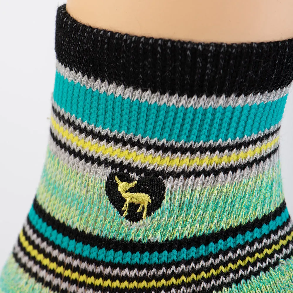 Cushioned Socks | Comfy Quarter Crew | Newport Grey