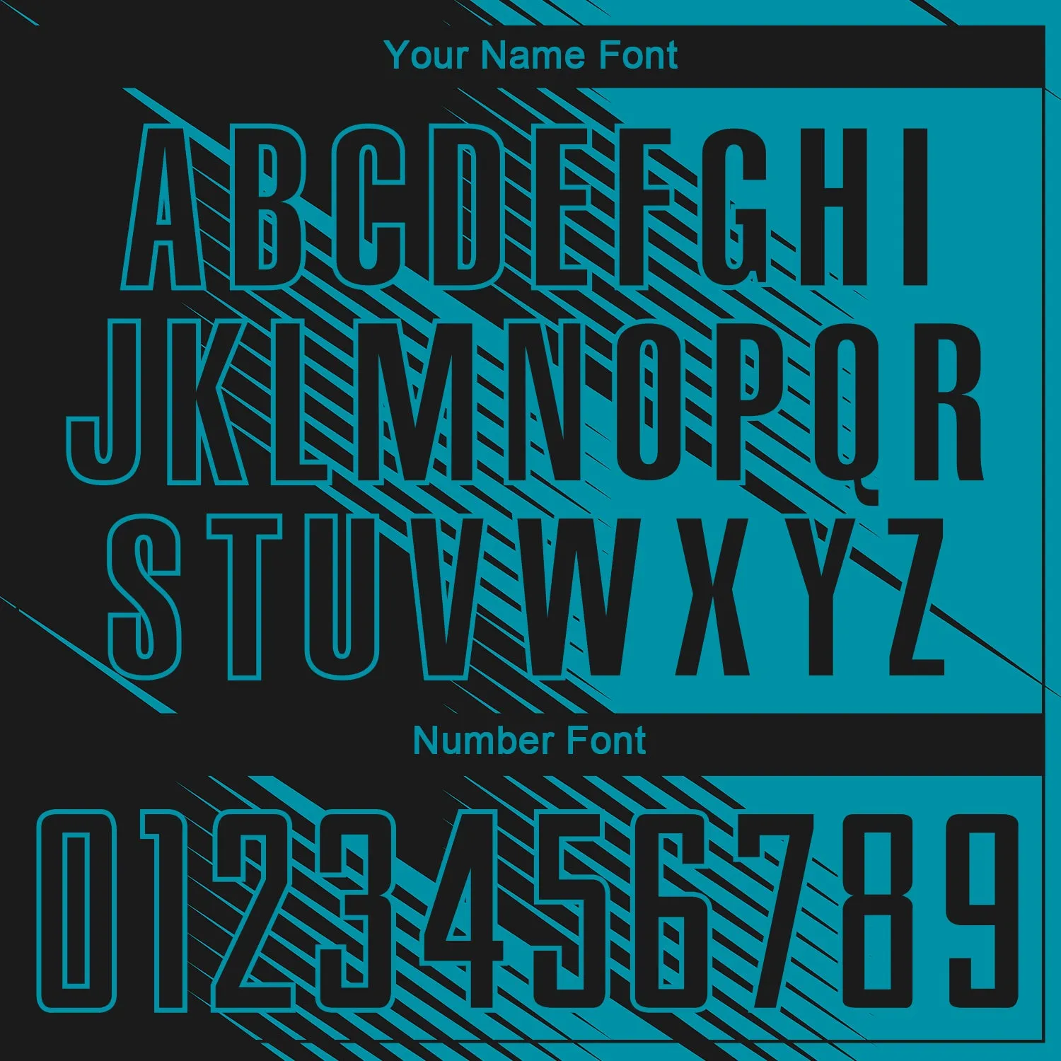 Custom Teal Black Sublimation Soccer Uniform Jersey