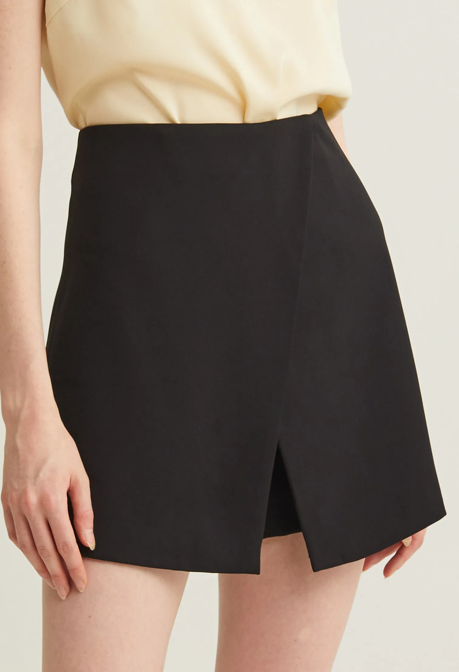 Cutesy Faux Wrap Skort