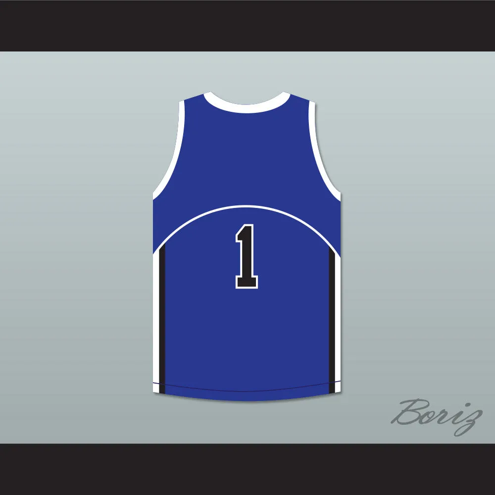 Damian Lillard 1 Oakland High School Wildcats Blue Basketball Jersey