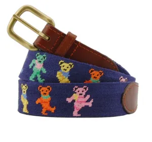 Dancing Bears Needlepoint Belt