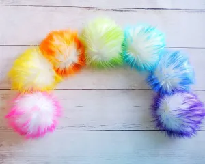 Deluxe Rainbow Pom Set