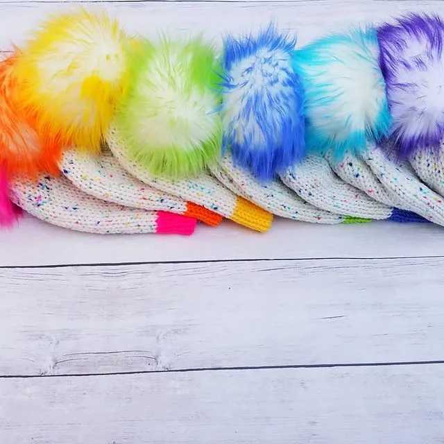 Deluxe Rainbow Pom Set