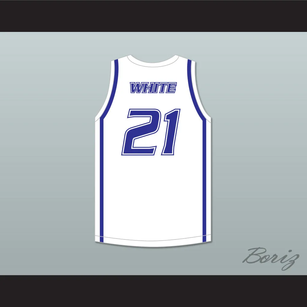 Derrick White 21 Legend High School Titans White Basketball Jersey 2