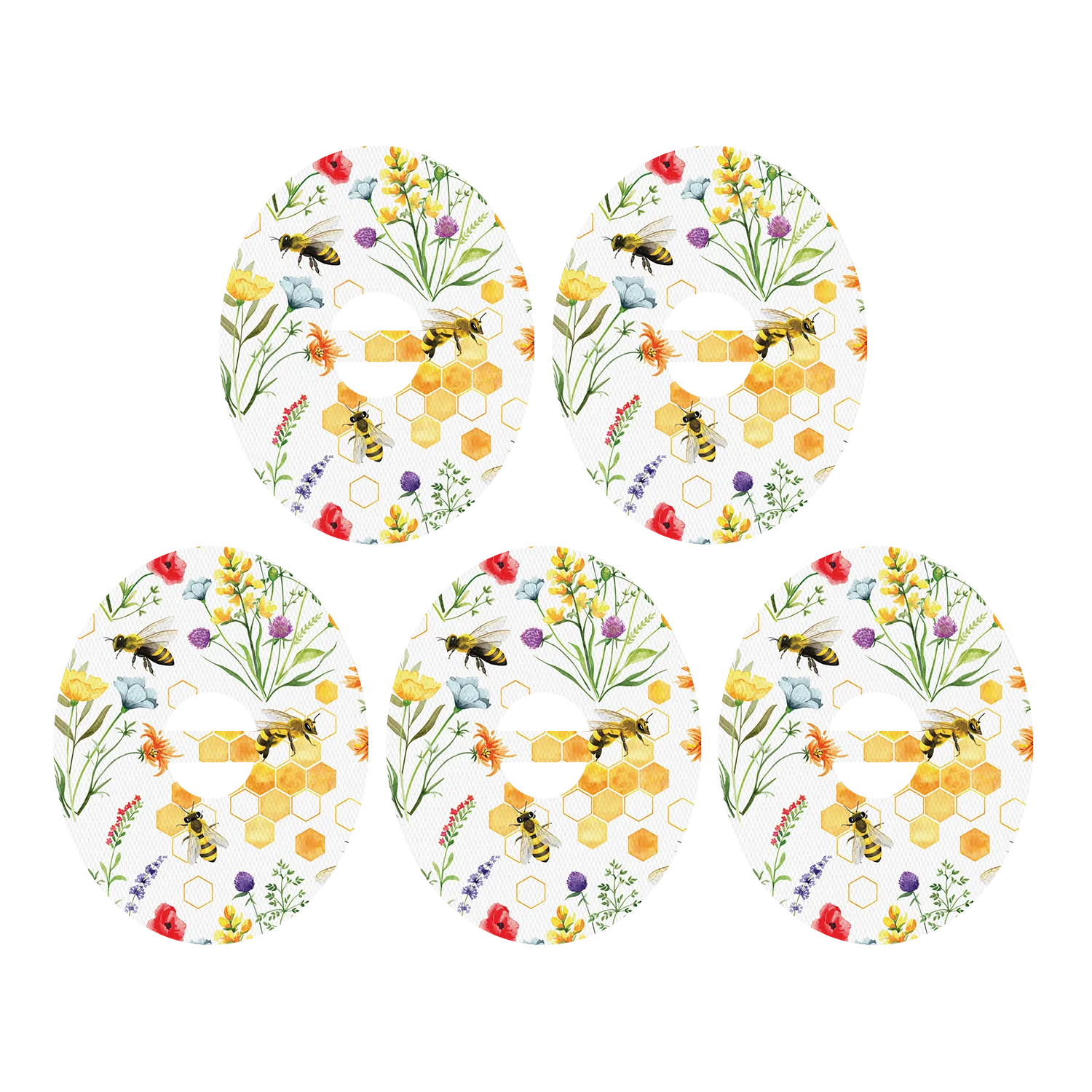 Dexcom Bees and Flowers Design Patches