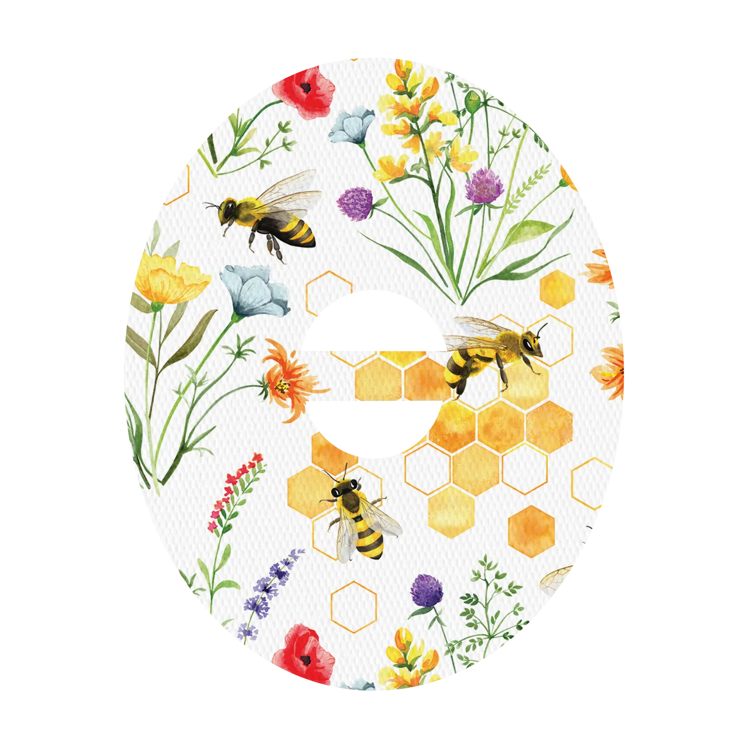 Dexcom Bees and Flowers Design Patches
