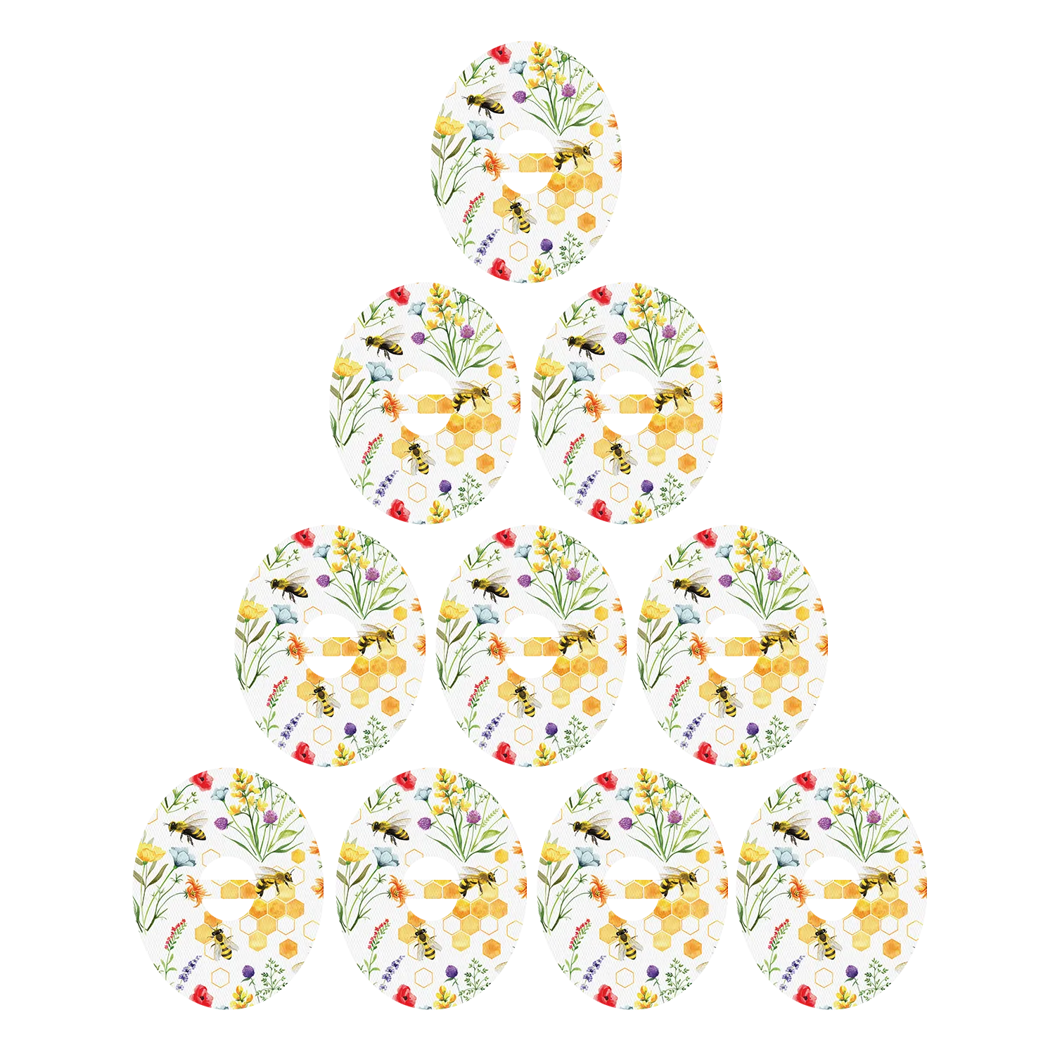 Dexcom Bees and Flowers Design Patches