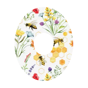 Dexcom Bees and Flowers Design Patches