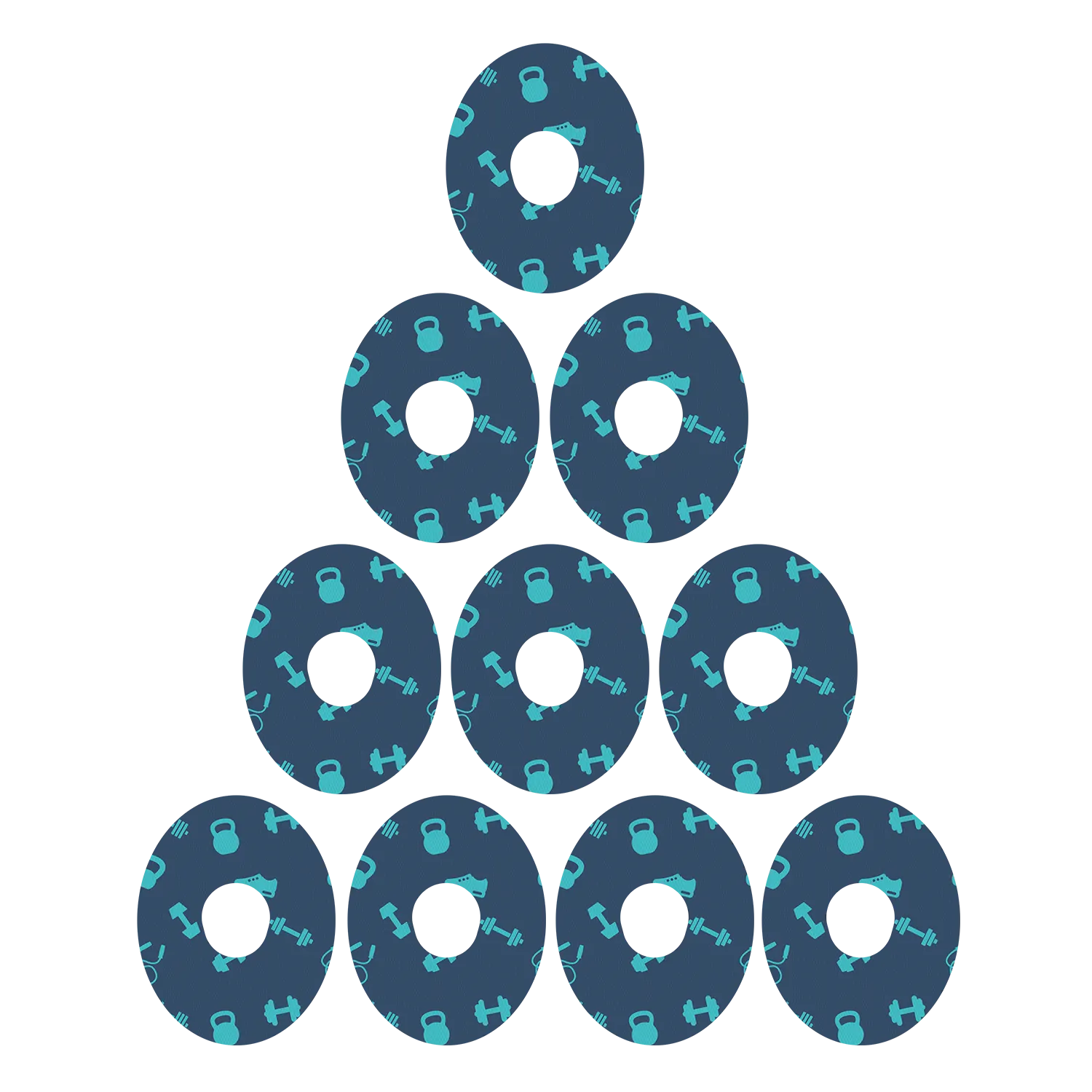 Dexcom Dumbbell Pattern Design Patches
