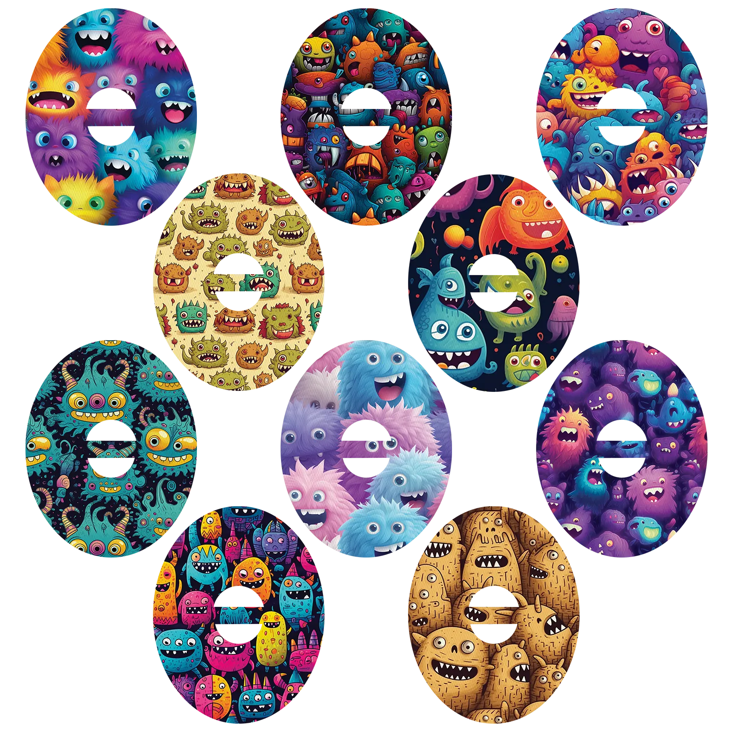 Dexcom Monsters Mix Design Patches