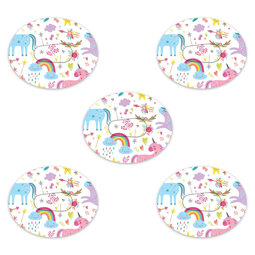 Dexcom Pastel Unicorns Design Patches