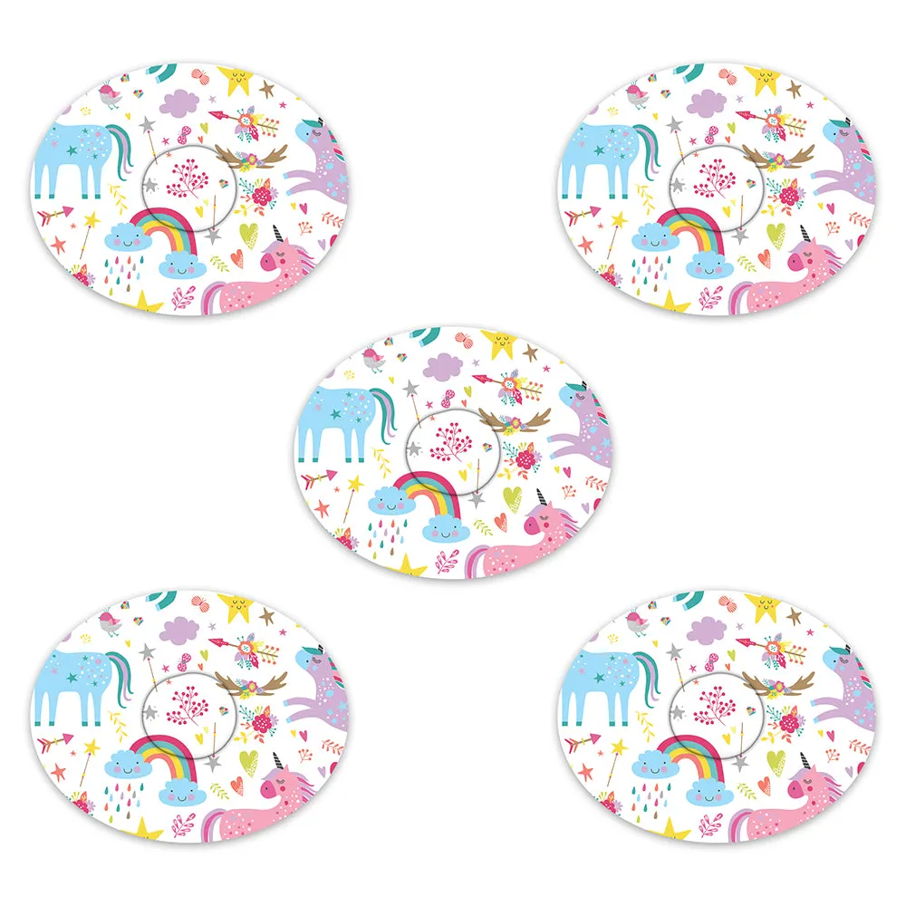 Dexcom Pastel Unicorns Design Patches