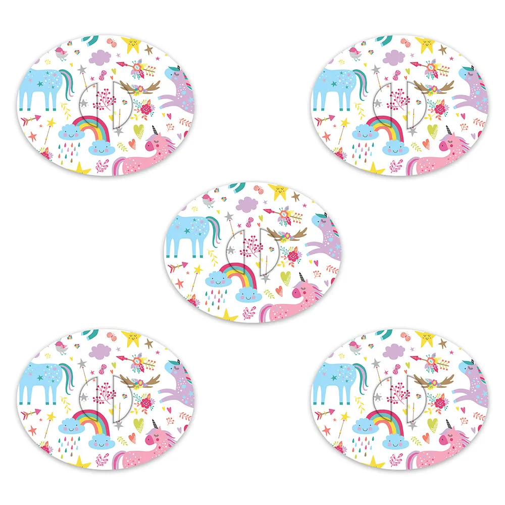 Dexcom Pastel Unicorns Design Patches