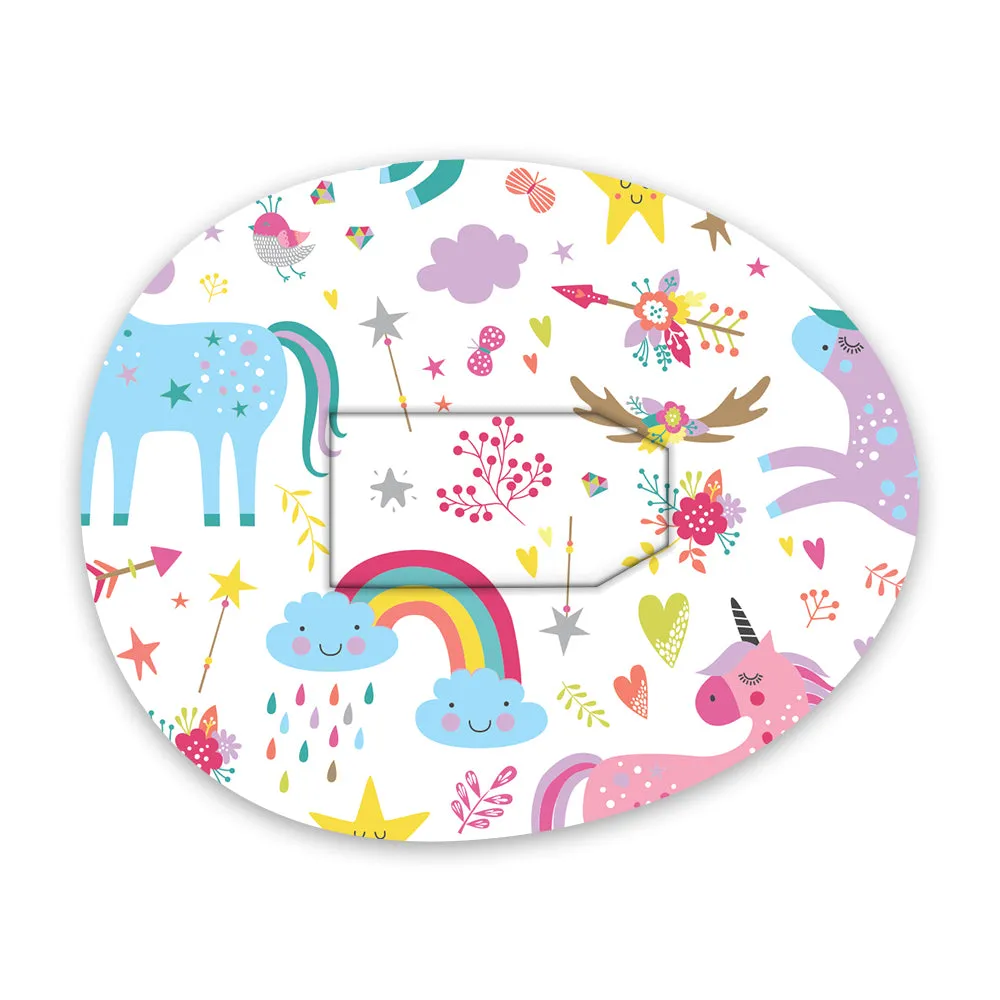 Dexcom Pastel Unicorns Design Patches