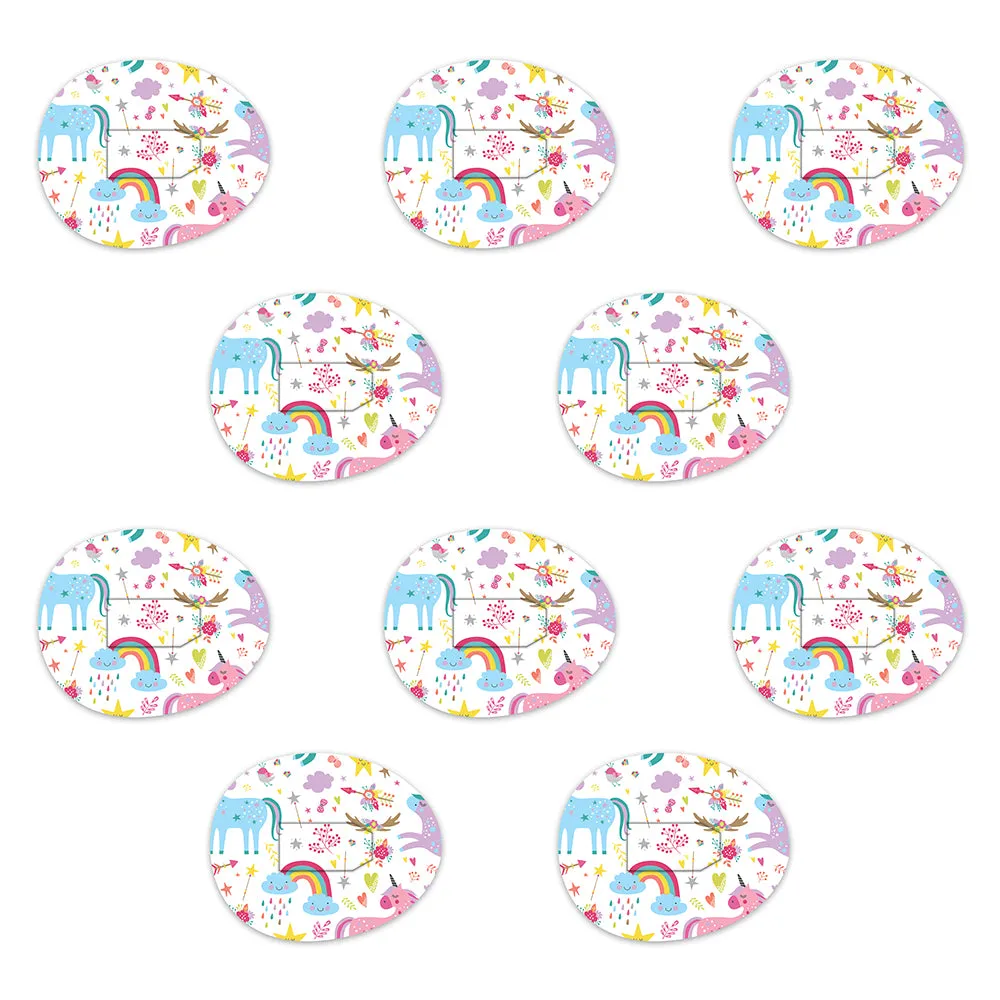 Dexcom Pastel Unicorns Design Patches