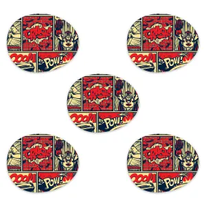 Dexcom Pop Art Comic Design Patches