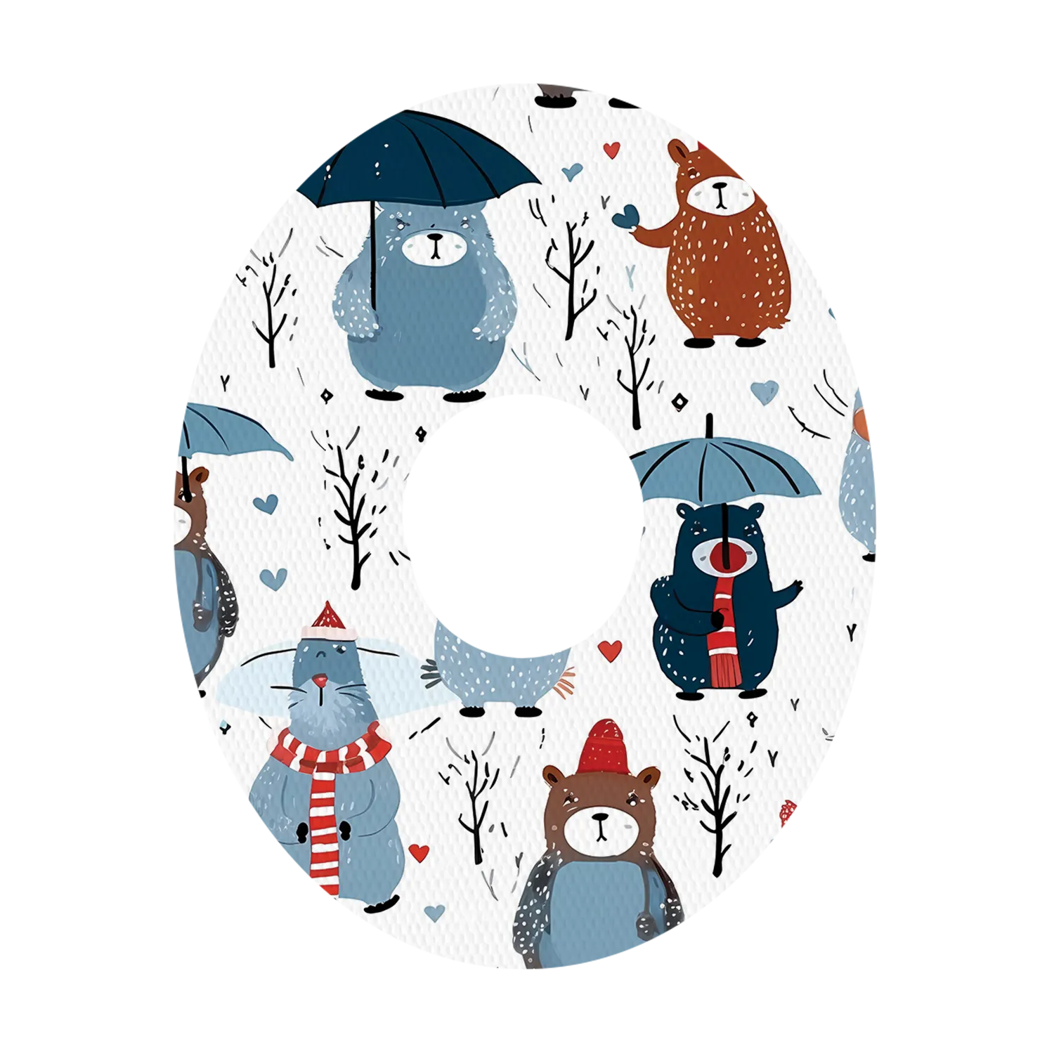 Dexcom Winter Animals Mix Design Patches