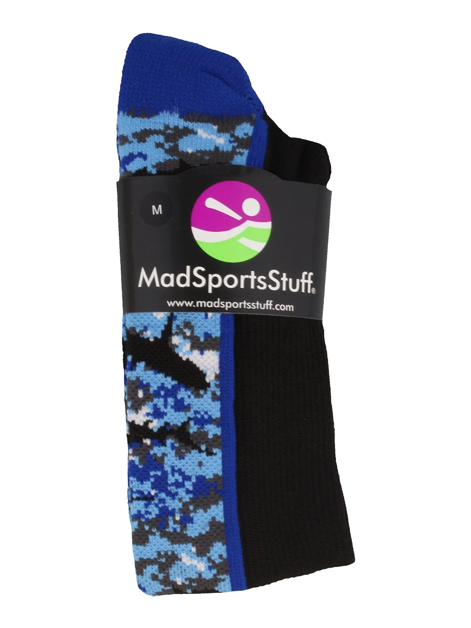 Digital Camo Shark Socks Over the Calf
