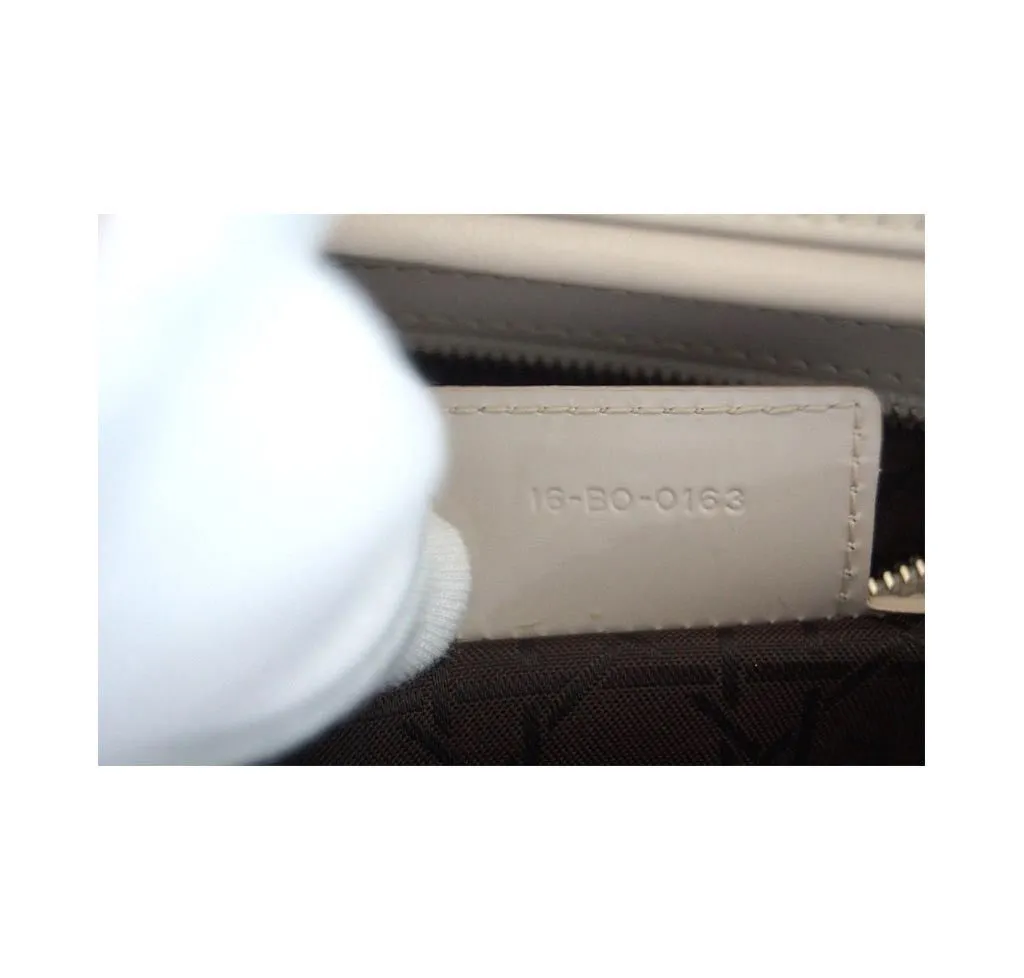 Dior Lady Dior Bag Pearl Grey