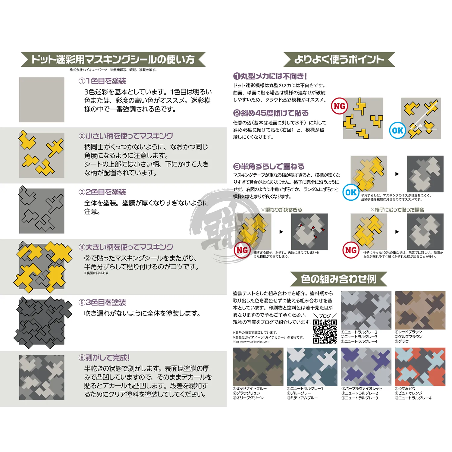 Dot Camouflage Masking Sheet [Medium]