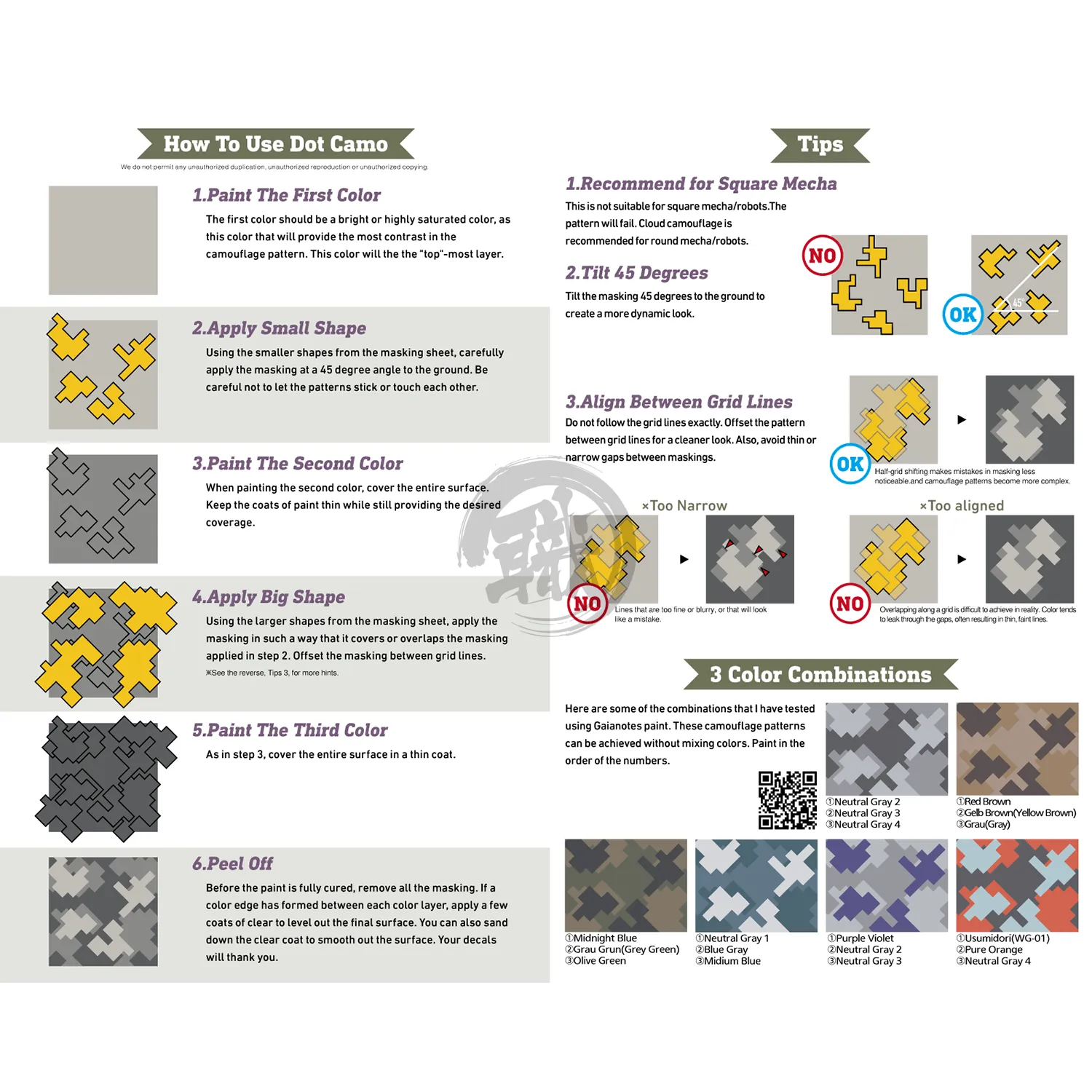 Dot Camouflage Masking Sheet [Medium]