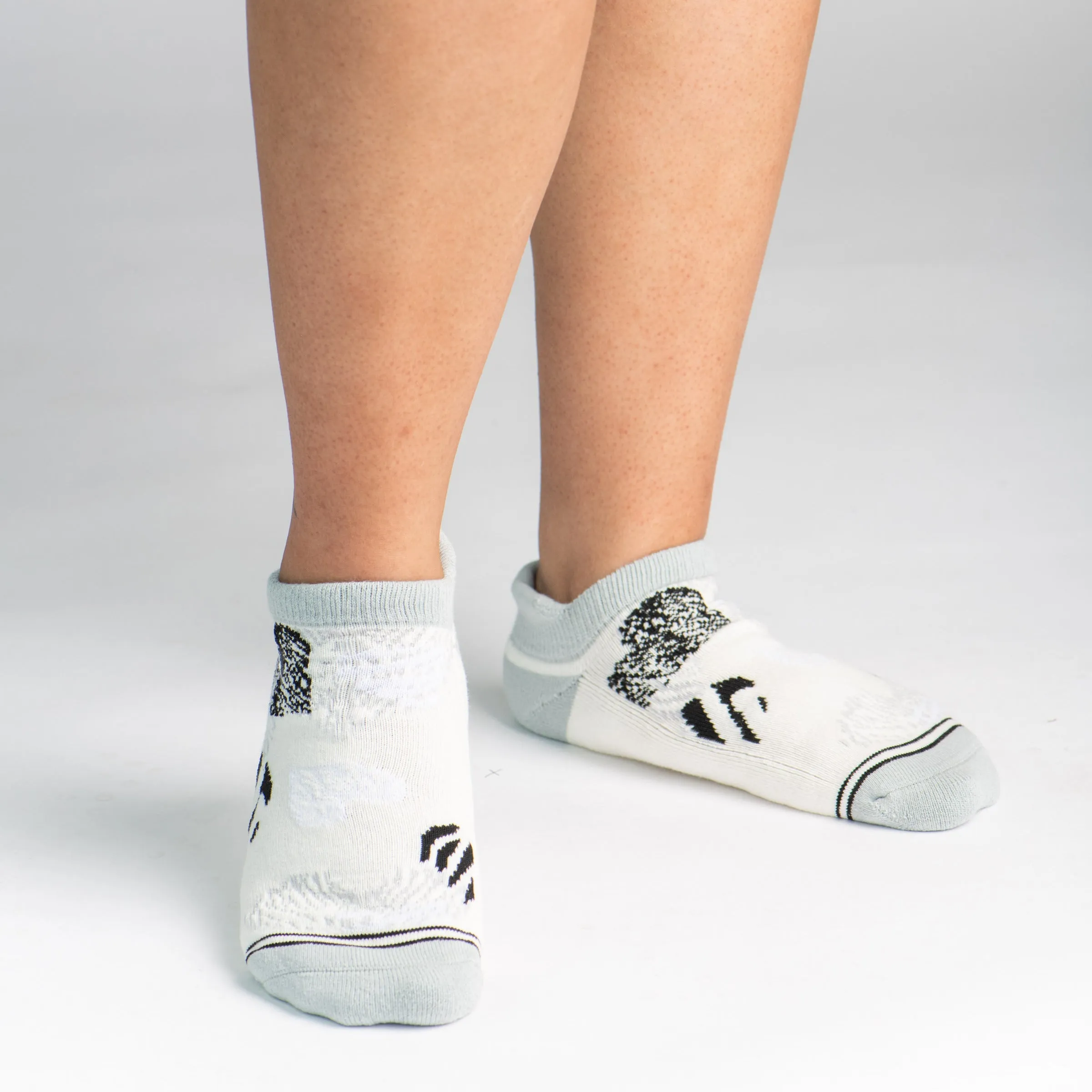 Dr. Segal's x PUDUS Cushioned Socks | Comfy Ankle | Wild At Heart Quiet Grey