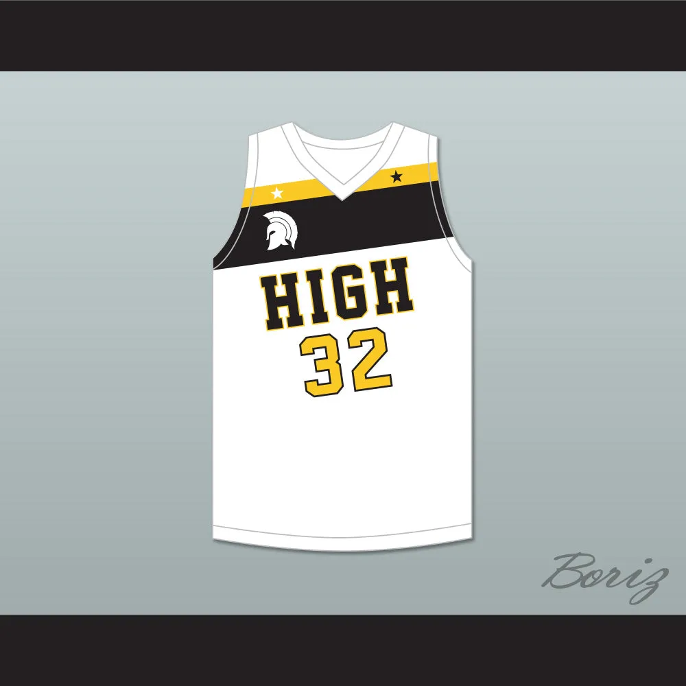 Draymond Green 32 Saginaw High School Trojans White Basketball Jersey 1