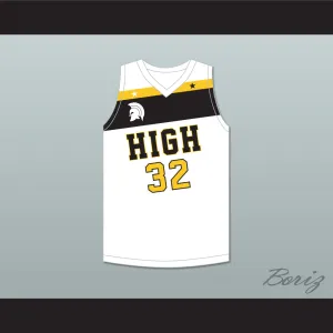 Draymond Green 32 Saginaw High School Trojans White Basketball Jersey 1