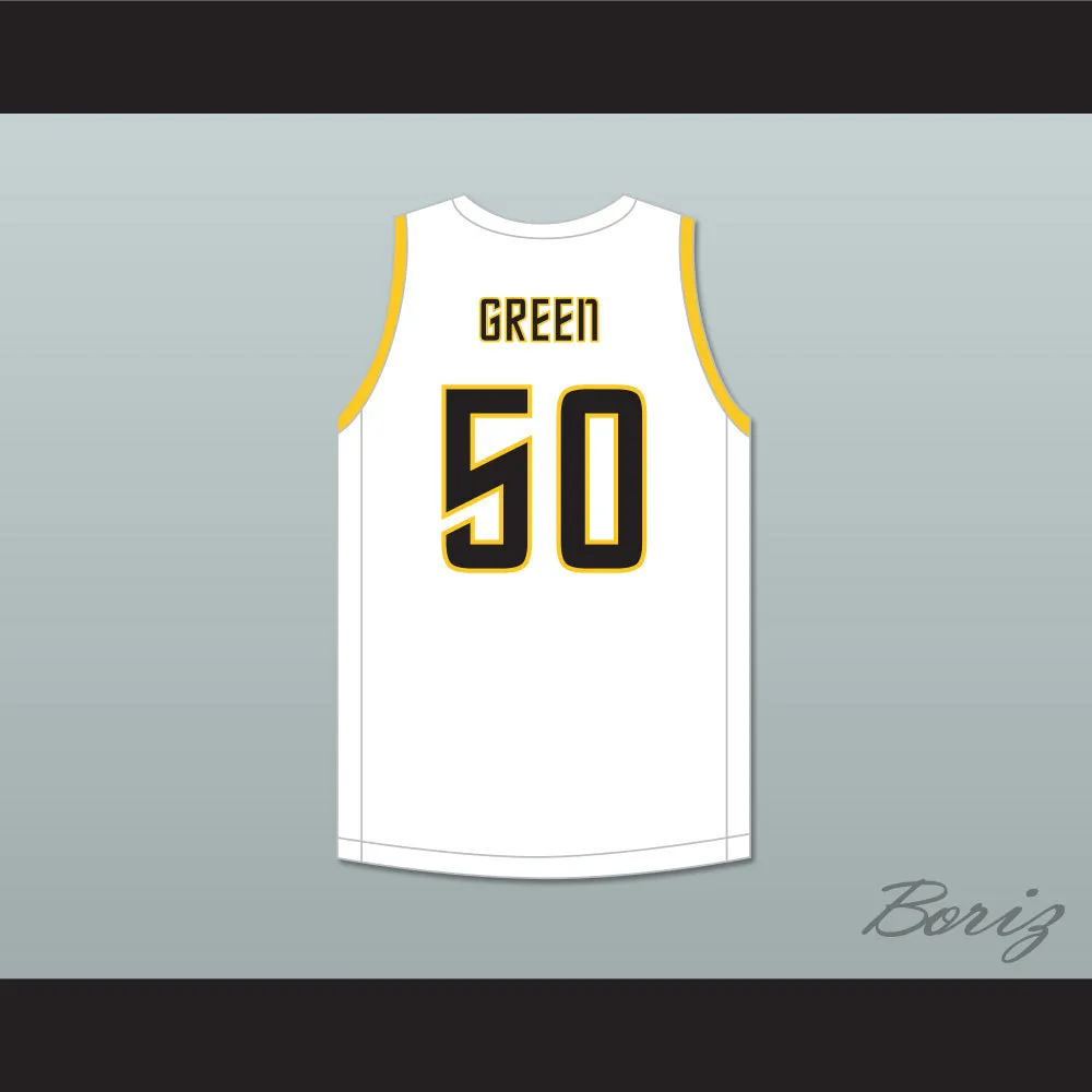Draymond Green 50 Saginaw High School Trojans White Basketball Jersey 2