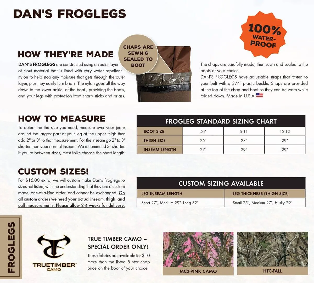 DryShod Evalusion Boot w/ Dan's Chap