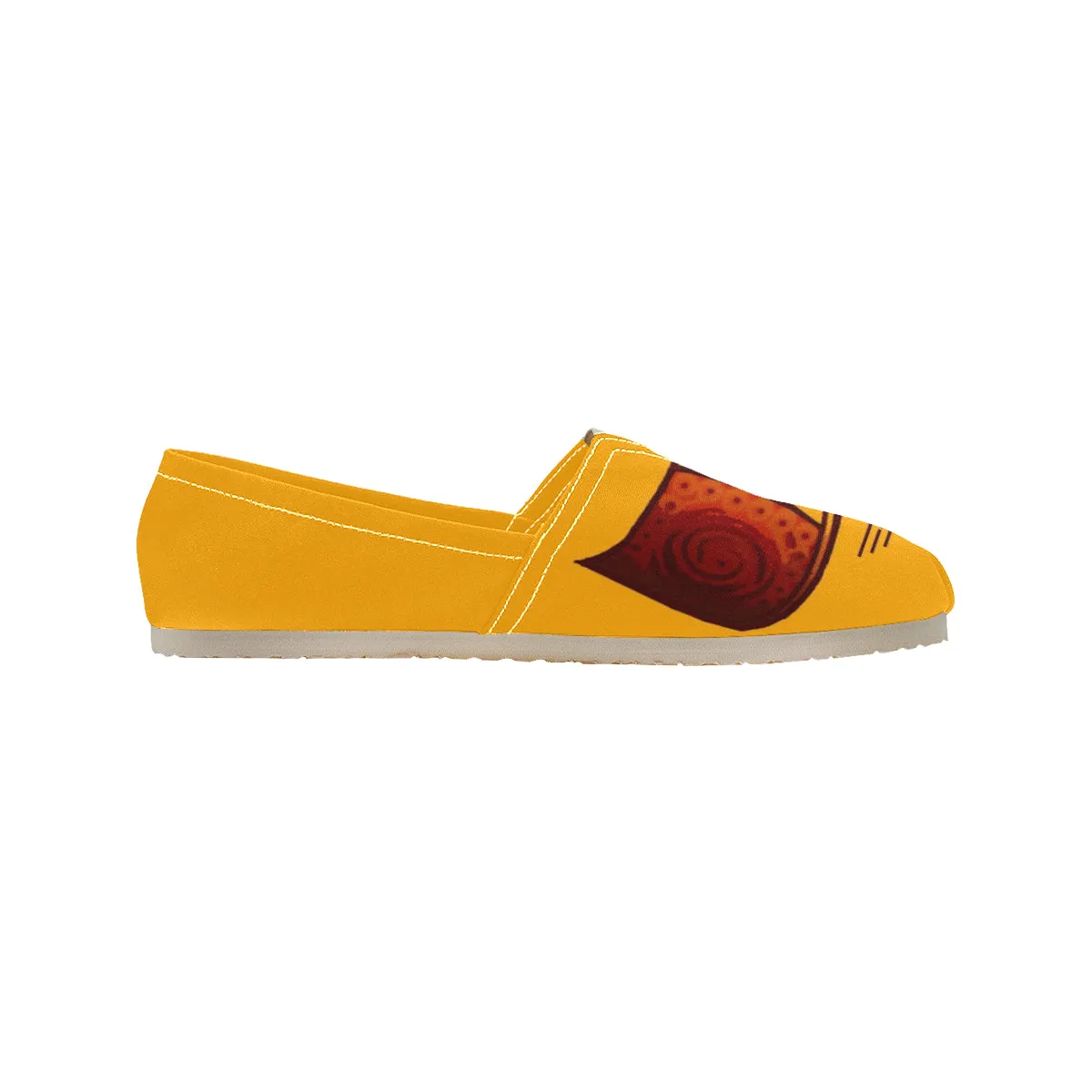Dutch Clogs Yellow - Casual Canvas Slip-on Shoes